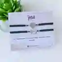 Set Pulseras Ancla Y Timon Tejidas Para Compartir