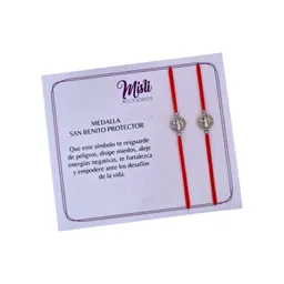 Set Pulseras Medalla San Benito Protector - Manillas Para Compartir