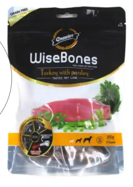 Wise Bones Turkey With Parsley (pavo Y Perejil) 200gr Small