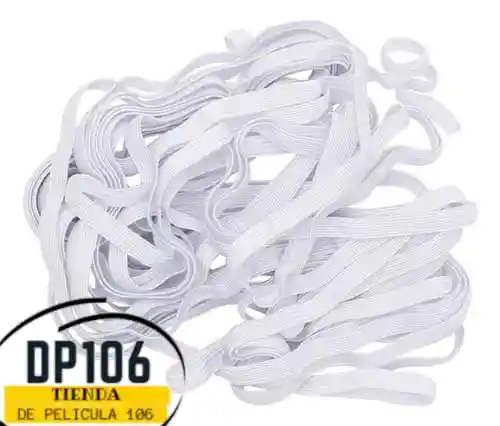 Elastico Resorte Caucho Blanco 1 Cm X Metros