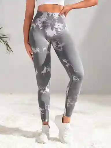 Mallas De Yoga Estampadas Manchas Push Up