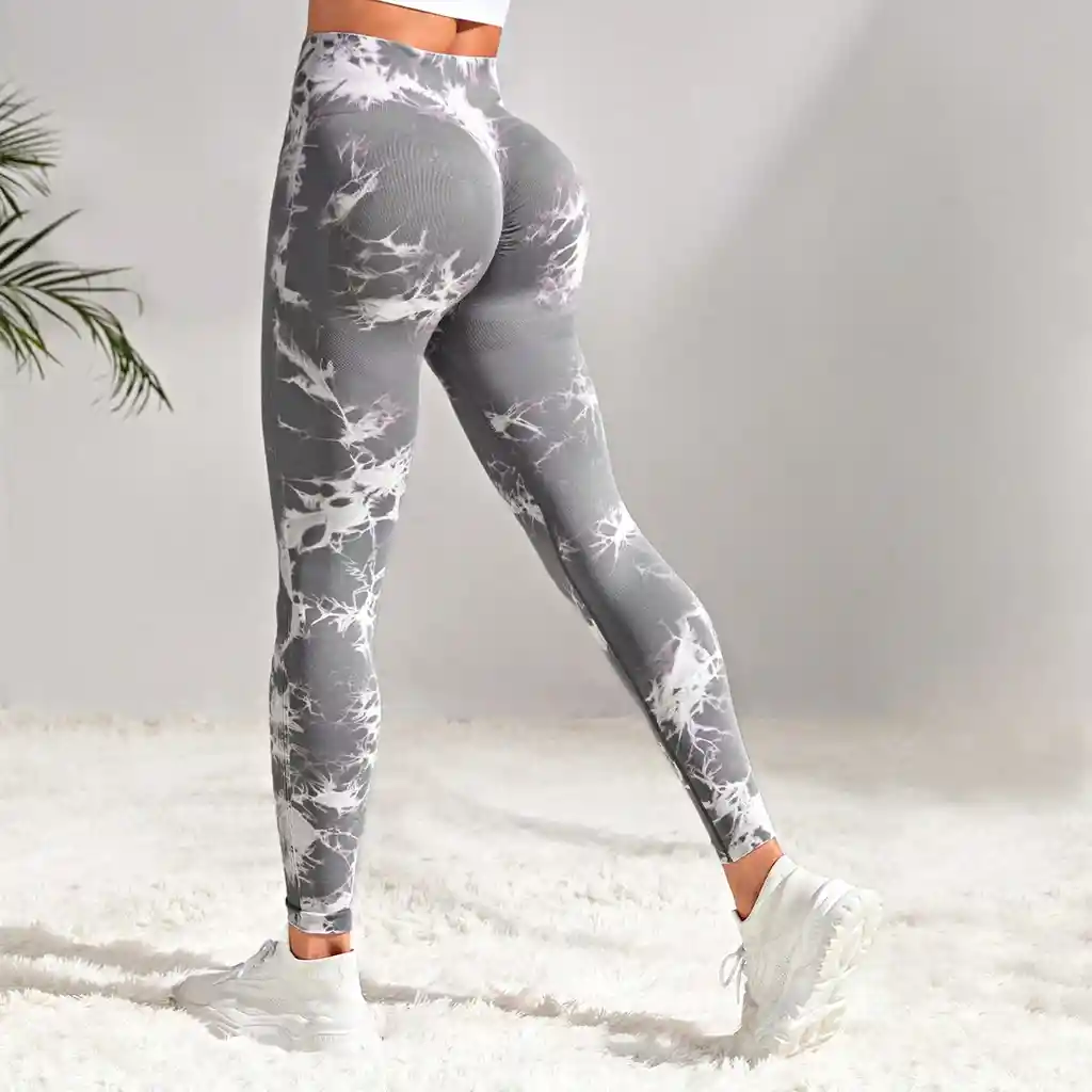 Mallas De Yoga Estampadas Manchas Push Up