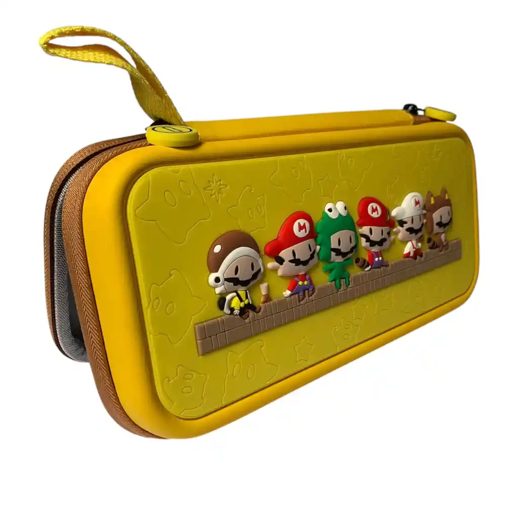 Estuche Edicion Mario Versiones + Vidrio Para Nintendo Switch