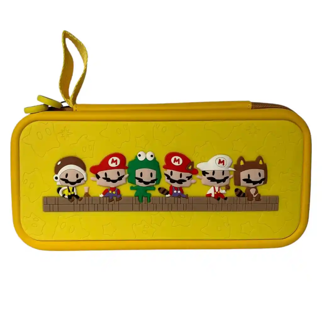 Estuche Edicion Mario Versiones + Vidrio Para Nintendo Switch