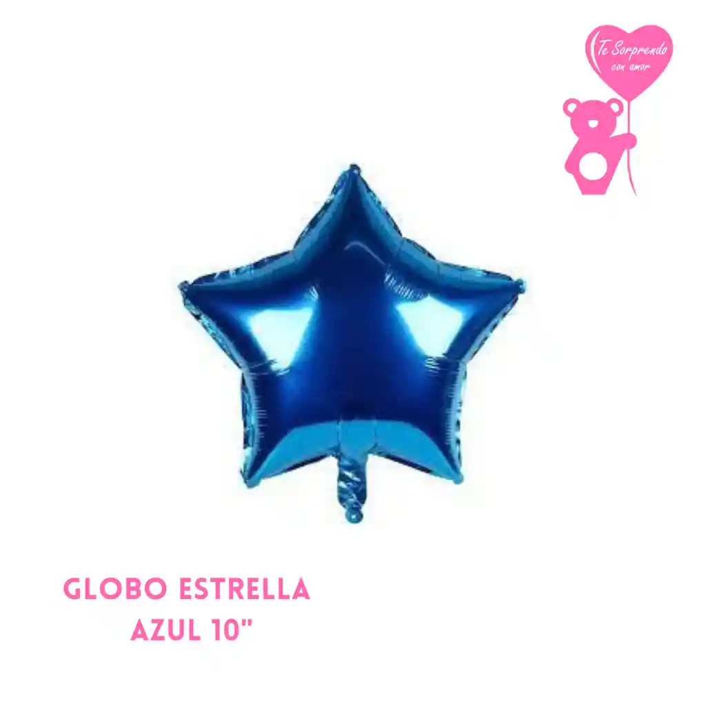 Globo Estrella Azul 10"