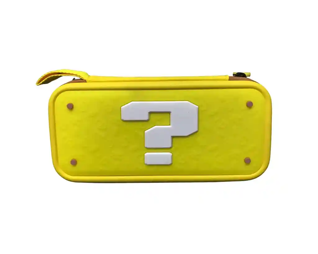 Estuche Edicion Signo Interrogacion + Vidrio + 2 Grips Para Nintendo Switch