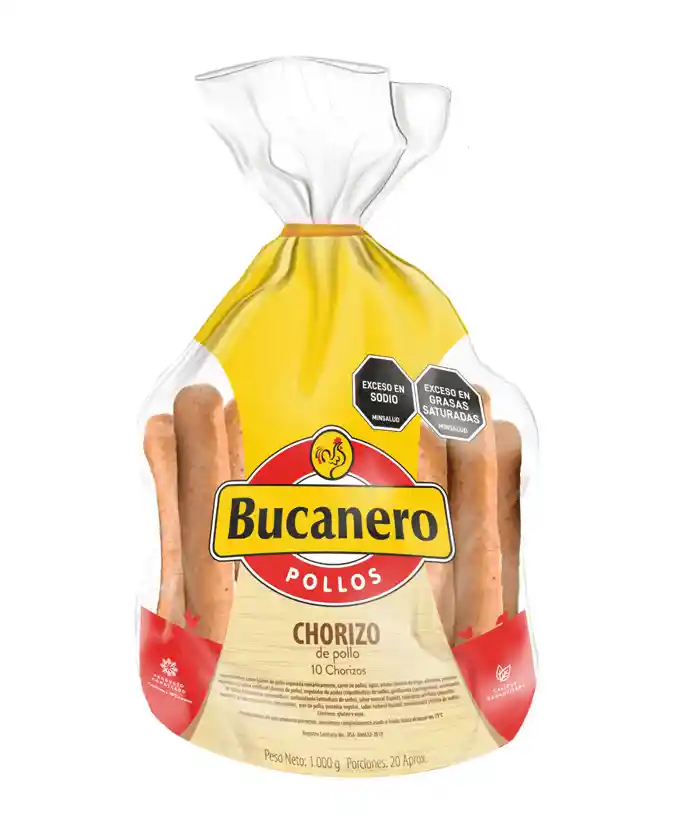 Chorizo De Pollo Bucanero X10