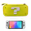 Estuche Edicion Signo Interrogacion + Vidrio Para Nintendo Switch Oled