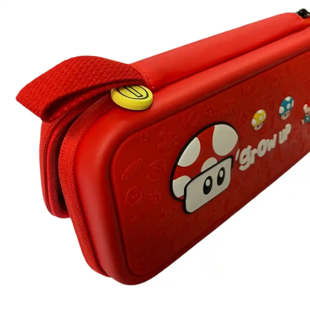 Estuche Edicion Mario Grow Up + Vidrio Para Nintendo Switch Oled