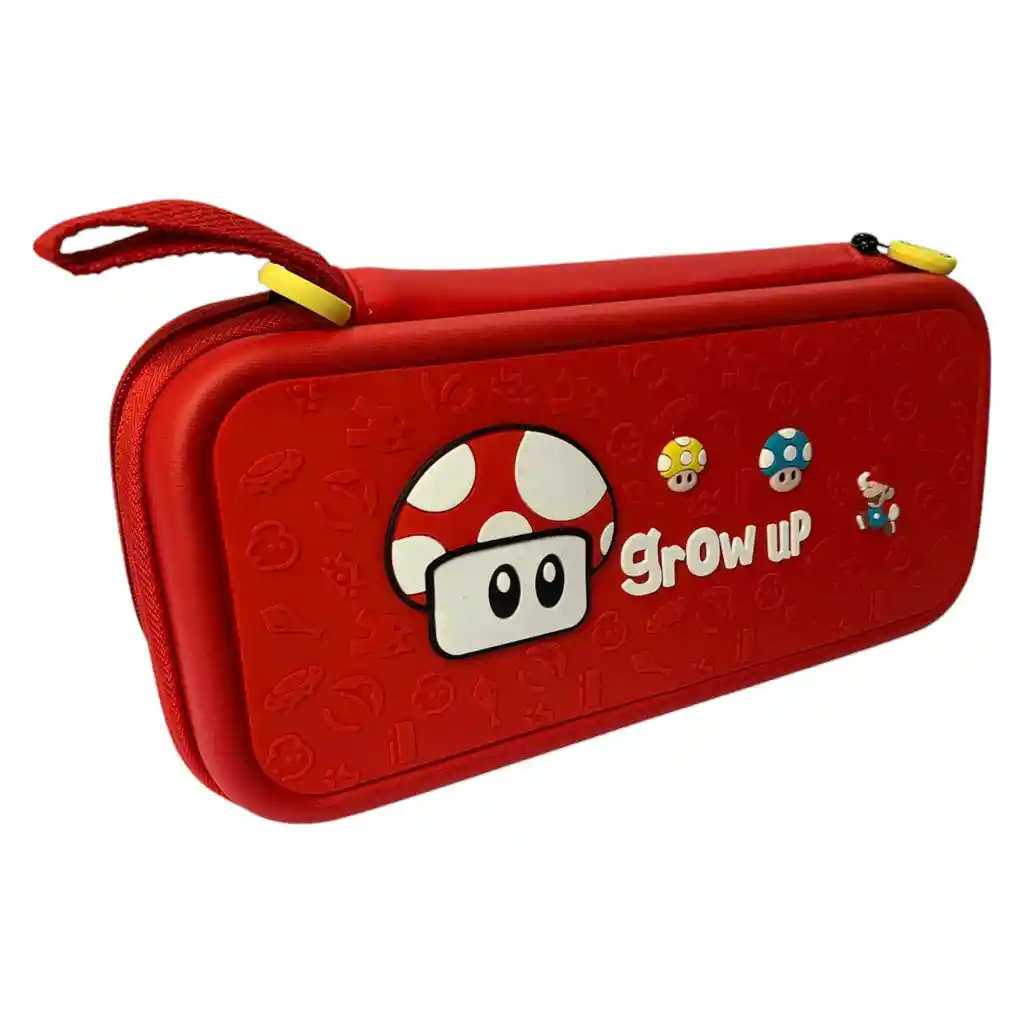 Estuche Edicion Mario Grow Up + Vidrio Para Nintendo Switch Oled