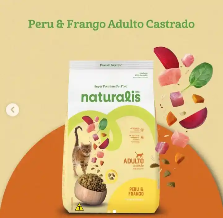 Naturalis Para Gato Castrado 1.5 Kg Naturalis Gato Pollo Y Pavo 1.5 Kg