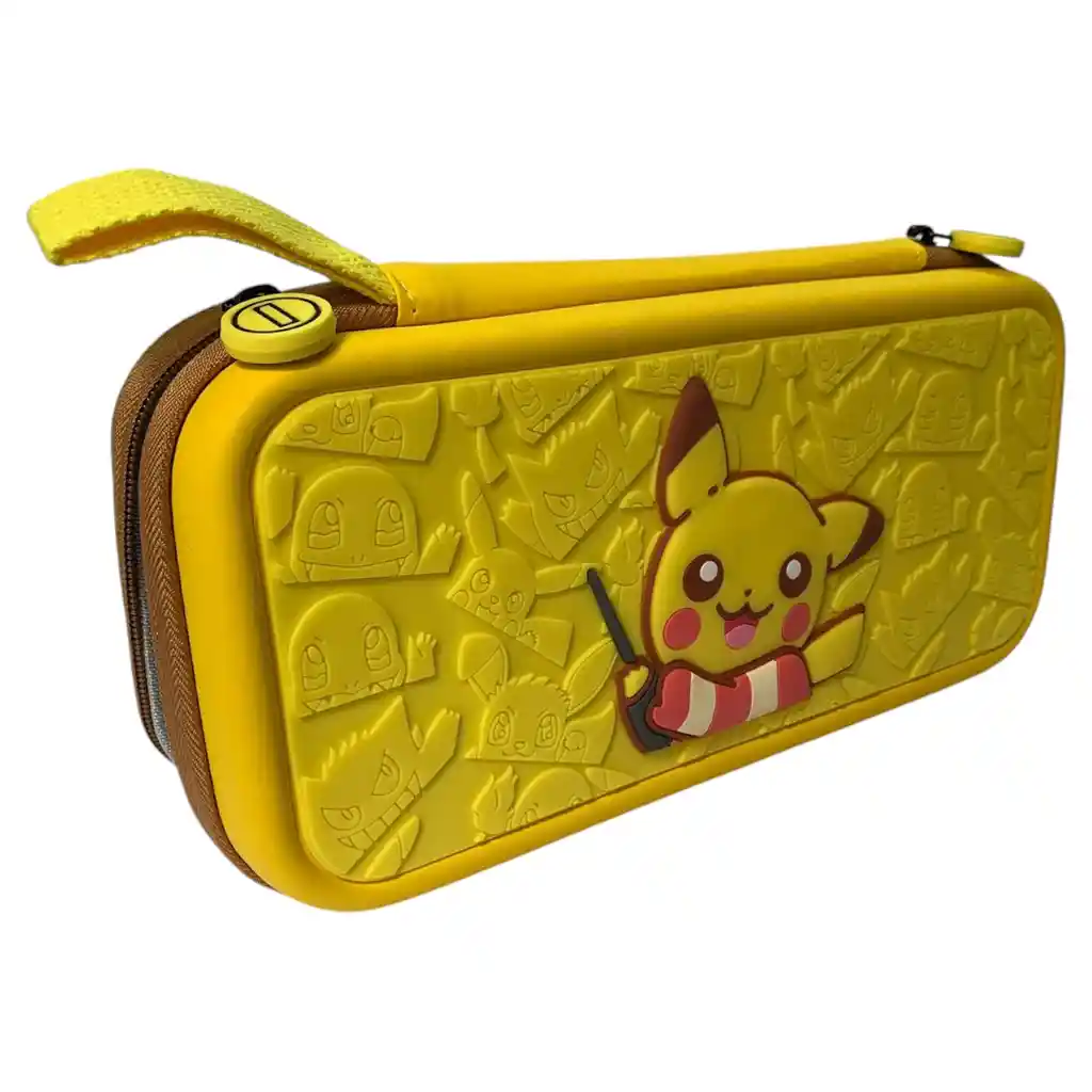 Estuche Edicion Pikapika + Vidrio Para Nintendo Switch Oled