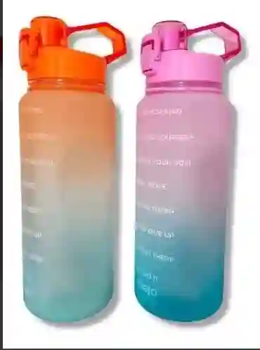 Botella Termo Agua Motivacional 2 Litros Botilito