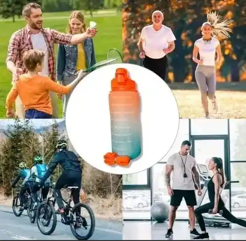 Botella Termo Agua Motivacional 2 Litros Botilito