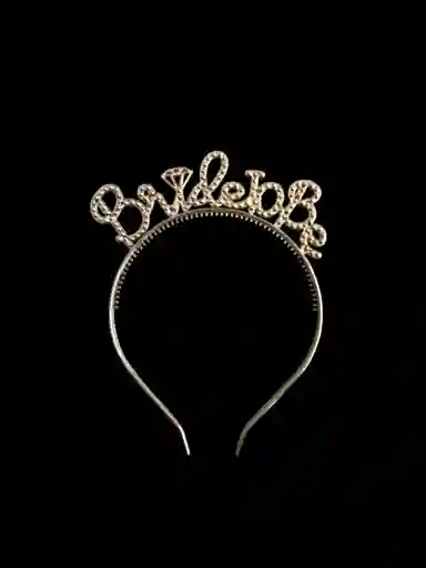 Balaca Diadema Vincha Bride Futura Novia Oro Rosa - Cumpleaños Hora Loca Despedida De Soltera. Halloween