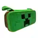 Estuche Edicion Minecraft + Vidrio + 2 Grips Para Nintendo Switch Oled