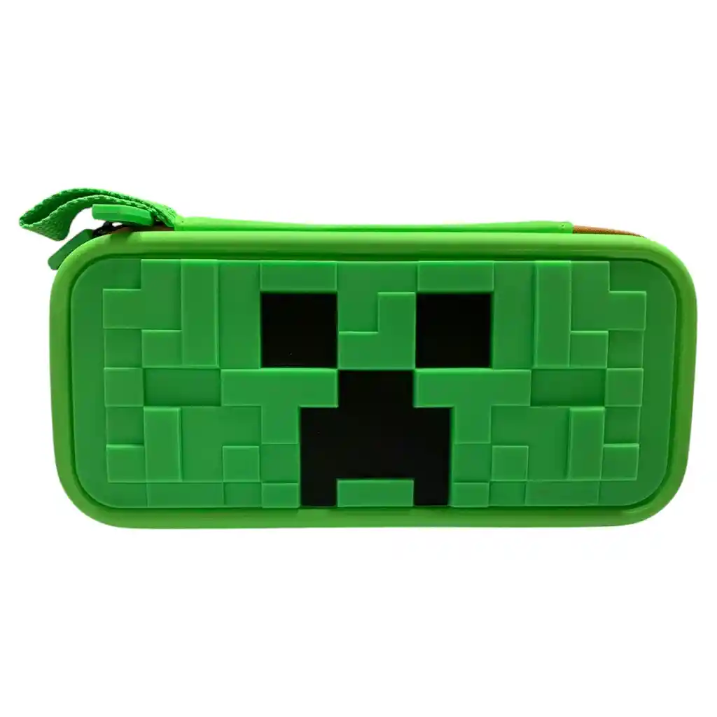 Estuche Edicion Minecraft + Vidrio + 2 Grips Para Nintendo Switch Oled