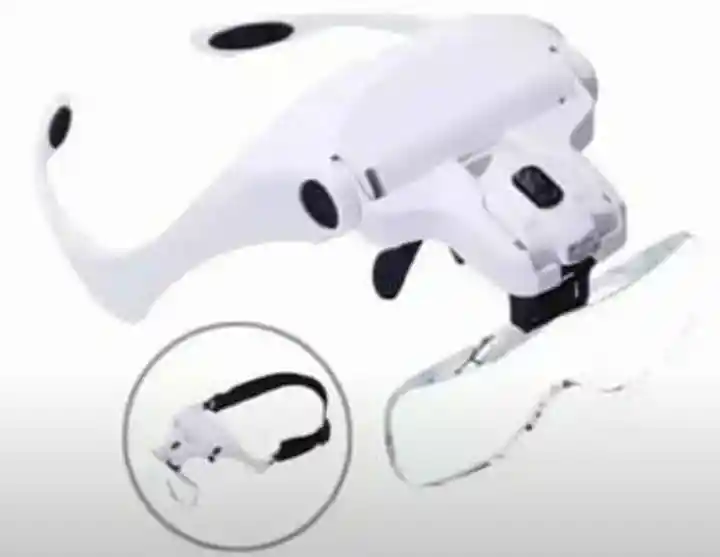 Optivisor Gafas Lupa Visera Luz Led Lente Pestaña Pelo A Pelo