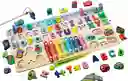 Juego Educativo Abaco Letras Numeros Figuras En Madera Y Xilofano Niños