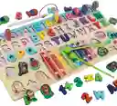 Juego Educativo Abaco Letras Numeros Figuras En Madera Y Xilofano Niños