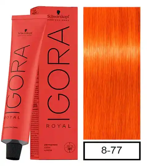 Tinte Para Cabello, 8.77 Cobrizo Claro - Igora