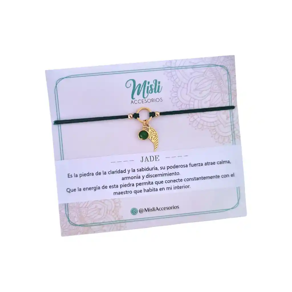 Pulseras Ala Y Cuarzos - Piedras Natural Jade