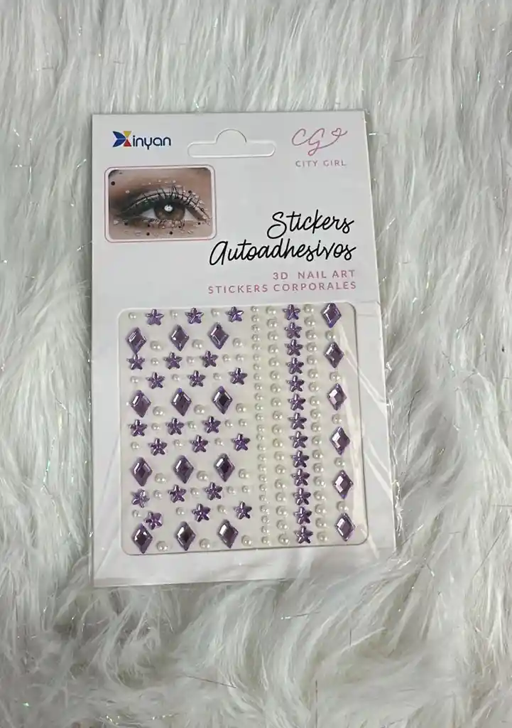 Gemas Adhesivas Ref 317 Pegatinas Para Ojos Rostro Y Cabello