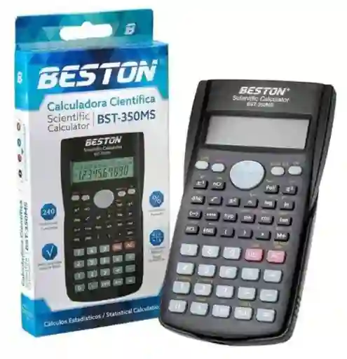 Calculadora Científica Beston Color Negro Bst - 350 ms