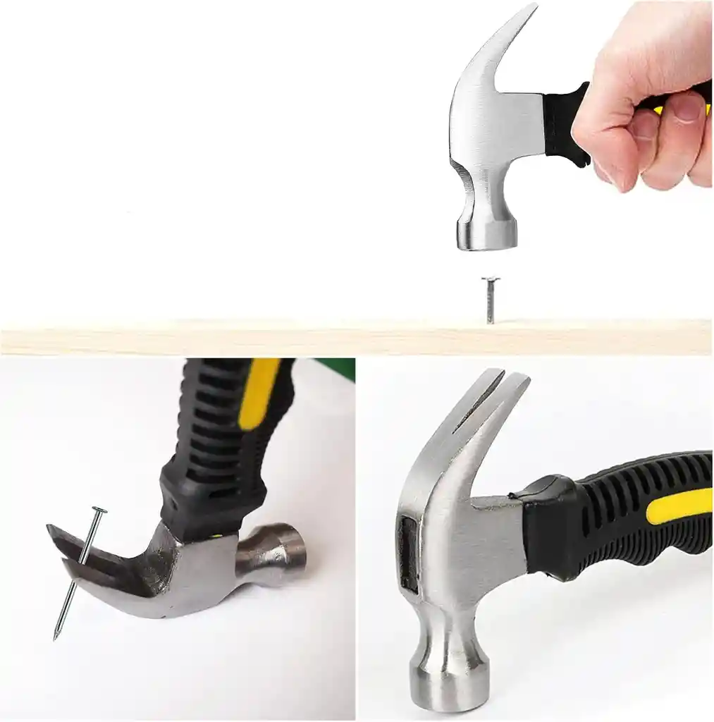 Mini Martillo Señoritero 8oz 16cm De Uña Acero Sacaclavos Porra Puntillas