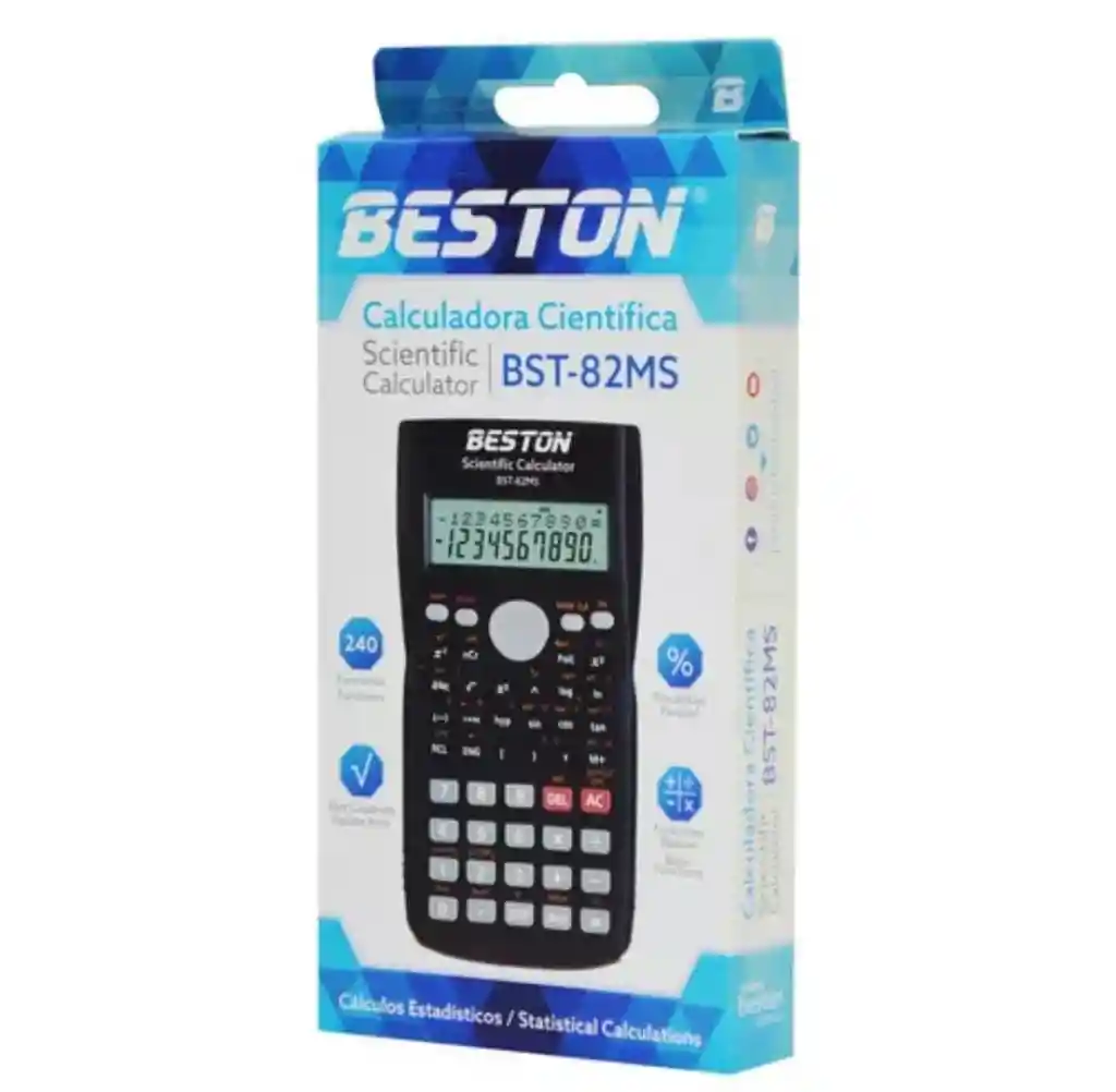 Calculadora Científica Beston Color Negro Bst - 82 ms