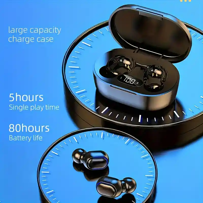 Auriculares Inalámbricos Inteligentes E7s Con Micrófono, Pantalla Led, Para Iphone/xiaomi, Auriculares Tws Unisex