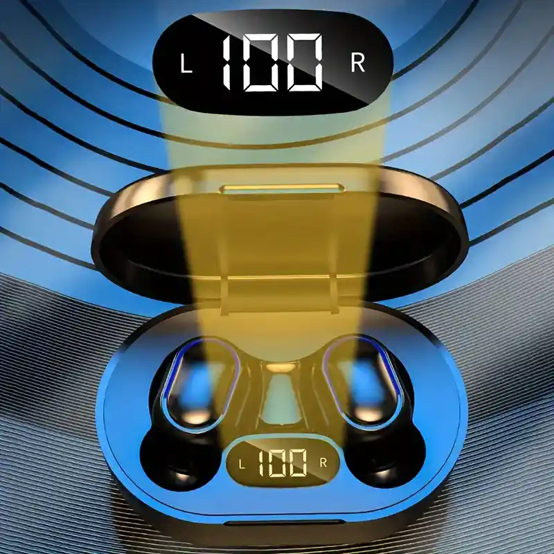 Auriculares Inalámbricos Inteligentes E7s Con Micrófono, Pantalla Led, Para Iphone/xiaomi, Auriculares Tws Unisex