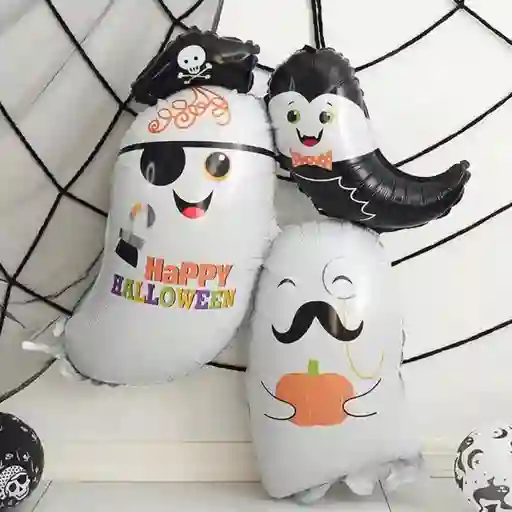 Halloween Globo Metalizado Grande Fantasmas