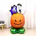 Halloween Globo Metalizado Extragrande Con Base Calaza