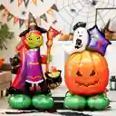 Halloween Globo Metalizado Extragrande Con Base Calaza