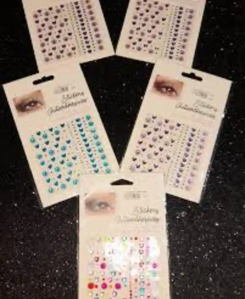 Perlas De Colores Para El Rostro Y Diferentes Diseños Surtidos Para Halloween Para Niña Dama mujer surtidas