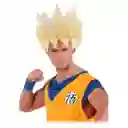 Peluca Goku Dragon Ball Disfraz Super Saiyajin Halloween Amarillo