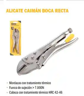 Alicate Caiman Boca Recta 10"