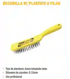 Escobilla M/plastico 6 Filas