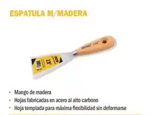 Espatula M/madera De 4"