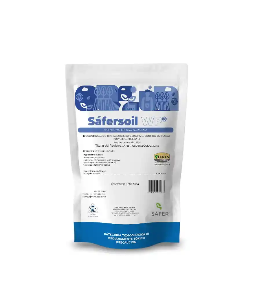 Safersoil Wp 500g – Fungicida Y Bactericida Para Suelos