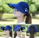 Visera Cachucha Impermeable Mujer Azul