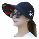 Visera Cachucha Impermeable Mujer Negro