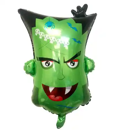 Globo Metalizado Halloween Frankenstein Grande 49cm X 67cm