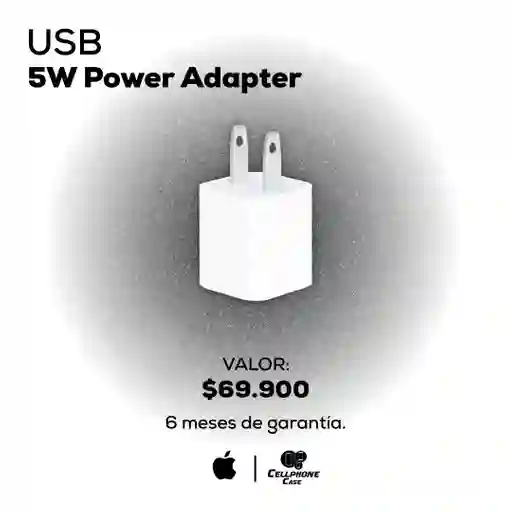 Adaptador 5w Usb Original