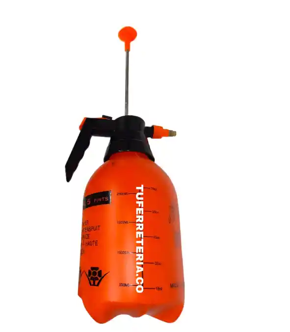 Fumigador 2 Litros Bomba Manual Naranja