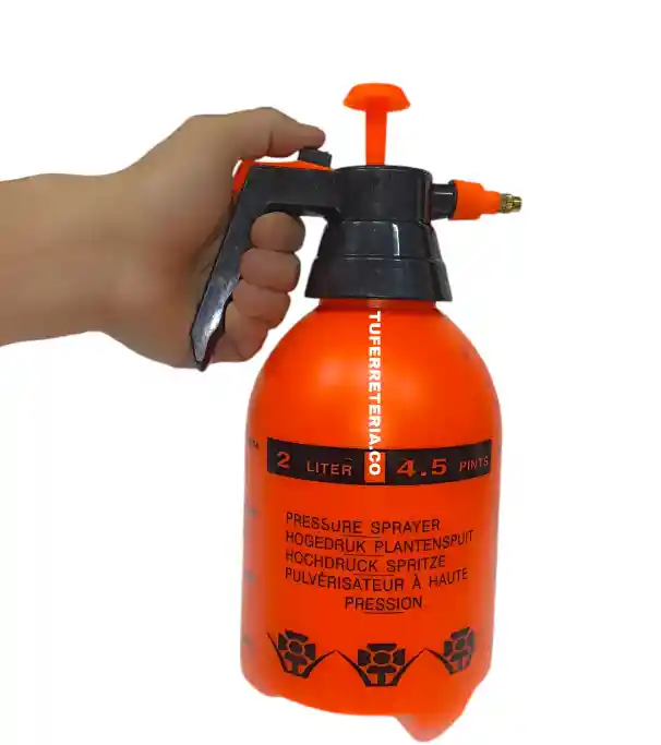 Fumigador 2 Litros Bomba Manual Naranja