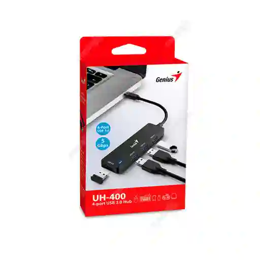 Hub Genius Uh 400 Usbc 4 Puertos Usb 3.0