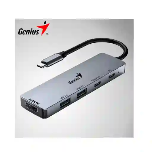 Hub Genius Uh 500 Usbc 5en1 Usb3.0 Hdmi