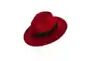 Sombrero Fedora Paño Ajustable C - Rojo